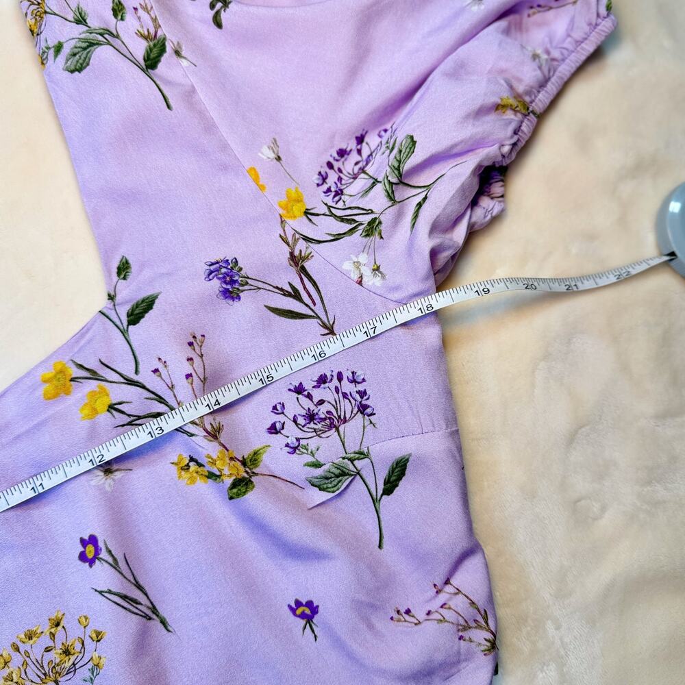 Showpo Artemis Crop Top Lavender Women’s 10 NWT Cottagecore Coquette Botanical - Picture 15 of 16
